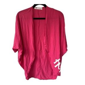 Hugs N Honis Hawaiian Designer Open Kimono Cover Up Batwing Cardigan One Size